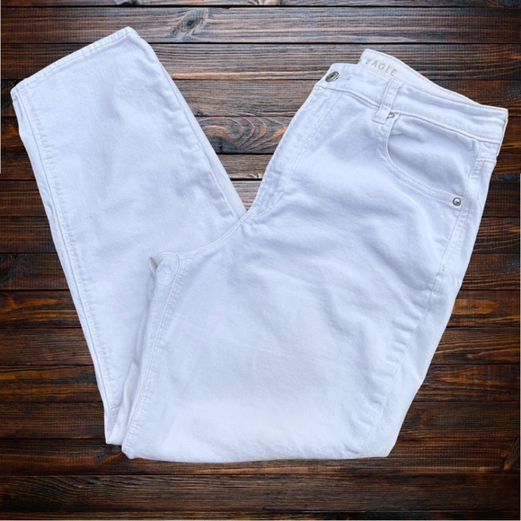 American Eagle Outfitters Denim - American Eagle Woman’s White Stretch Straight Leg Jeans